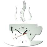 Moderne Witte Design klokken met motief van Koffie 