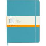 Moleskine Classic Ruled Paper Notebook - Soft Cover and Elastic Closure Journal - Color Reef Blue - X- Large 19 x 25 A4 - 192 Pages
