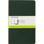 Moleskine Myrtle Green Large Plain Cahier Journal (set van 3)