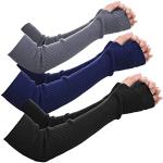 Donkergrijze Wollen Vingerloze handschoenen  voor de Winter  in Onesize voor Dames 