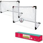 Mondo - Goal Post Mini Set 2 Toys voetbaldoelen voor kinderen met netbal FIFA World Cup Qatar 2022 inclusief 28677, kleur wit, 28677