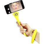 MONKEYSTICK geel- Flexibele Selfie Stick voor mobiele telefoon & GoPro / Flexibel statief / Non-Slip Silicone Coating