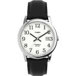 Timex Easy Reader mannen 35mm zwart lederen band datumvenster quartz horloge T2H281