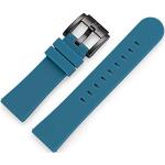 TW Steel Marc Cobile Horlogeband Horlogeband Horlogeband Siliconen 22 MM met zwarte sluiting, blauw, Riemen.