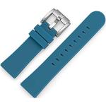 TW Steel Marc Cobler Horlogebandje, silicone, 22 mm, met stalen sluiting, blauw, Riemen.
