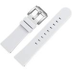 TW Steel Marc Cobel-armband, horlogeband, siliconen, 22 mm, met stalen sluiting, topkwaliteit, wit, Riemen.