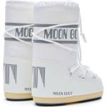 Witte Rubberen Moon Boot Platte laarzen  in maat 35 met Ronde neuzen met Instap voor Kinderen 