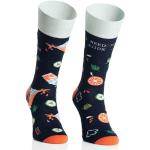 More Kleurrijke grappige sokken met motief voor heren en dames - grappig, meerkleurig, gekke uniseks sokken - Crazy Pattern sokken - 1 paar, donkerblauw/sap, 43-46 EU