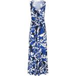 Blauwe Lycra MORGAN All over print Maxi jurken V-hals  in maat S Maxi in de Sale voor Dames 