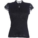 Zwarte Kanten MORGAN Bloemen T-shirts  in maat M voor Dames 