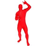 Rode Stretch Morphsuits  in maat L met motief van Halloween voor Heren 