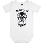 Motörhead Metal-Kids - England: Stencil Body wit 80/86 100% katoen Band merch, Bands