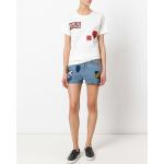 Mr & Mrs Italy patched denim shorts - Blauw