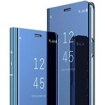 Blauwe Huawei Mate 9 hoesjes type: Flip Case 