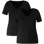 MS Mode basic T-shirt set van 2 zwart