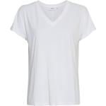 Witte Moss Copenhagen V-hals T-shirts V-hals  in maat XL voor Dames 