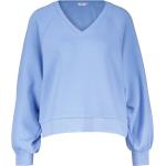Casual Pastelblauwe Moss Copenhagen Effen sweatshirts V-hals  in maat M voor Dames 