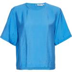 Hemelblauwe Moss Copenhagen T-shirts  in maat XL voor Dames 