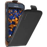 Zwarte Leren mumbi Samsung Galaxy Xcover 3 Hoesjes type: Flip Case 