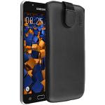 Zwarte Leren mumbi Samsung Galaxy J5 hoesjes 2016 type: Wallet Case 