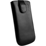 mumbi Echt leren hoesje compatibel met Samsung Galaxy S6 / S6 Duos hoes lederen tas case wallet, zwart