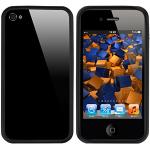 Zwarte Siliconen mumbi iPhone 4 / 4S hoesjes 