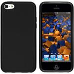 mumbi Hoes compatibel met iPhone 5c mobiele telefoon case telefoonhoes dubbele grip, zwart
