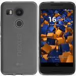 mumbi Hoes compatibel met LG Nexus 5X mobiele telefoon case telefoonhoes, transparant zwart