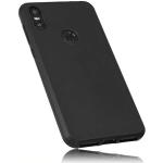 mumbi Hoes compatibel met Motorola One telefoonhoes, zwart