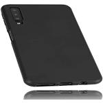 mumbi Hoes compatibel met Samsung Galaxy A7 2018 telefoonhoes telefoonhoes, zwart