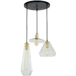 Muse Glazen Vintage Design Hanglamp, 3 Kappen Set