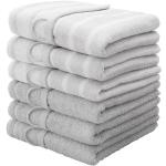 Grijze My Home Gestreepte Handdoeken sets  in 50x100 6 stuks 