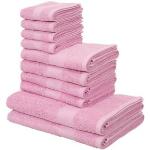 Roze My Home Handdoeken sets 10 stuks 