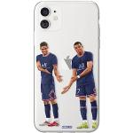 MYCASEFC Beschermhoes voetbal Hakimi & Mbappé iPhone XS Max van silicone voetbal voor smartphone, bedrukt in Frankrijk van TPU