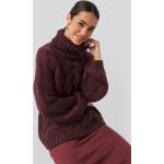 Rode Acryl Gebreide Oversized truien  in maat XL in de Sale voor Dames 