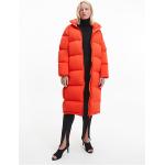 Oranje Polyester Stretch Calvin Klein Gewatteerde Donzen jas  in maat M in de Sale voor Dames 