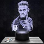 Nachtlampje – nachtlampje touchscreen Neymar voetbalspeler sportlamp 3D LED illusie cadeau-idee Kerstmis verjaardag jongens meisjes nachtlampje kinderkamer volwassenen