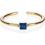 Blauwe Gouden Ring met stenen voor Dames 