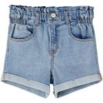 Lichtblauwe Polyester Name It Kinder jeans shorts  in maat 152 in de Sale voor Meisjes 