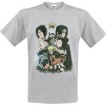 Grijze Naruto T-shirts met ronde hals Ronde hals  in maat L voor Heren 
