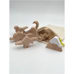 Beukenhouten Dinosaurus Speelgoedartikelen met motief van Dinosauriërs in de Sale 