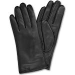 Zwarte Wollen Touch Screen handschoenen  voor de Winter  in maat L voor Dames 