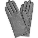 Grijze Wollen Touch Screen handschoenen  voor de Winter  in maat M voor Dames 