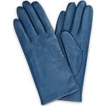 Blauwe Wollen Touch Screen handschoenen  voor de Winter  in maat S voor Dames 