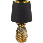 Koloniale Gouden Keramieken E14 Design tafellampen met motief van Ananas 
