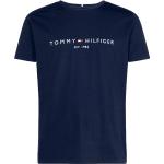 Marine-blauwe Tommy Hilfiger T-shirts met ronde hals Ronde hals  in maat 3XL voor Heren 