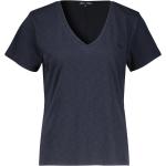 Marine-blauwe Superdry V-hals T-shirts V-hals  in maat XL voor Dames 