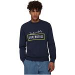 Navy Regular Pull Sweater Bikkembergs , Blue , Heren