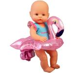 Nenuco - Zwemmend , babypop zwemmer, met een flamingo-zwemmer, die je in de badkuip en in het zwembad laat draaien, waterdicht speelgoed voor de badtijd, beroemd (700017100)