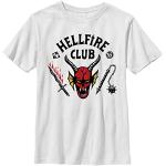 Stranger Things Netflix - Hellfire Club YTH ronde hals wit 104, wit, One size